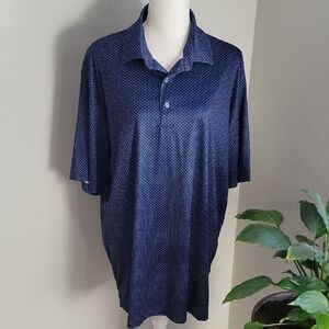 Greg Norman Golf Play Dry ml75 Men's Navy Blue Polo Shirt